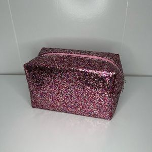 Pink Glitter Cosmetic Case